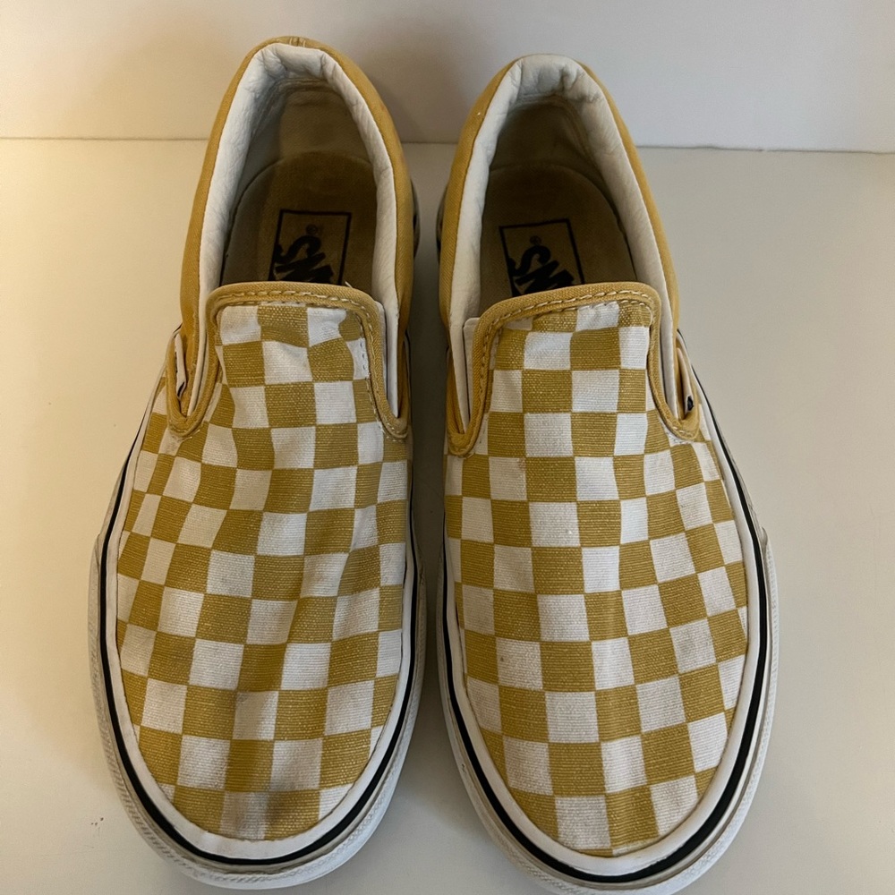 Women’s Yellow Checkered VANS